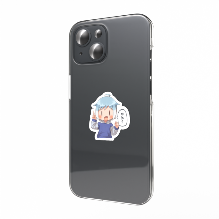 きんじょのみかりカメラに指差しスマホステッカー（青空Bタイプ）