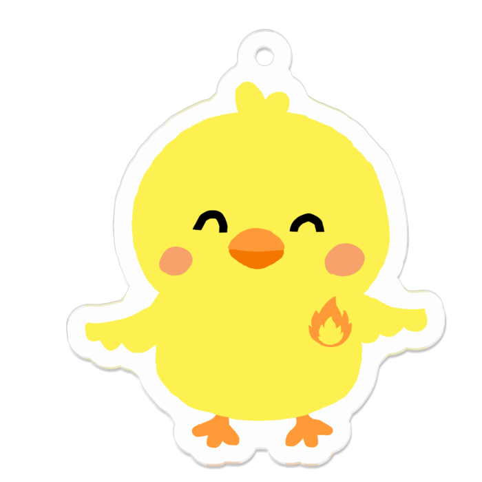 アクリルキーホルダー - 50 x 50 (mm)