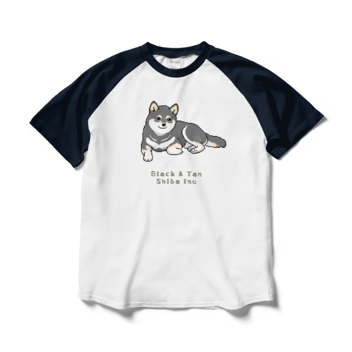ラグランTシャツ - L - ホワイト×ネイビー/Raglan T-Shirt (Size L) White & Navy