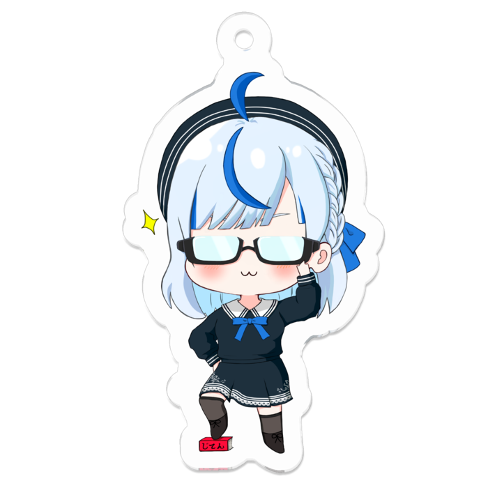 アクリルキーホルダー（コーティング） - 50 x 50 (mm)