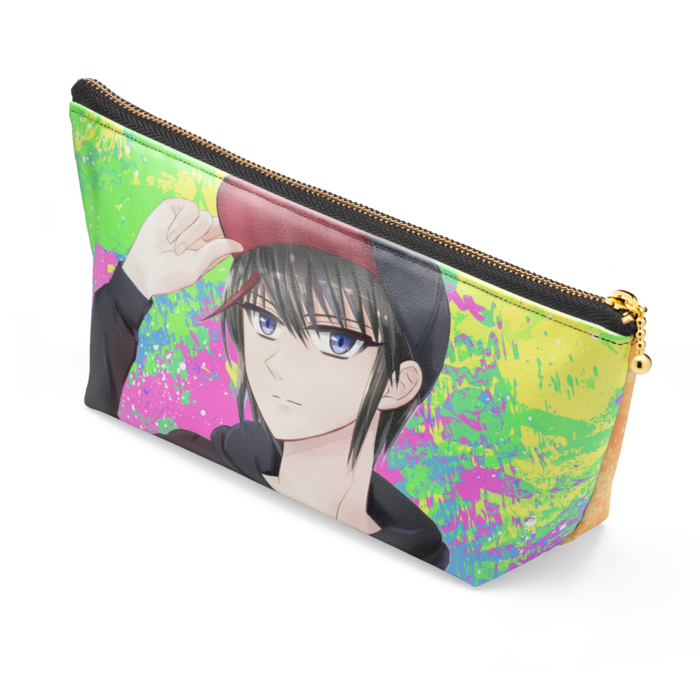 ポーチ 速水帽子 - 長さ21.5cm / 高さ10cm - ブラック