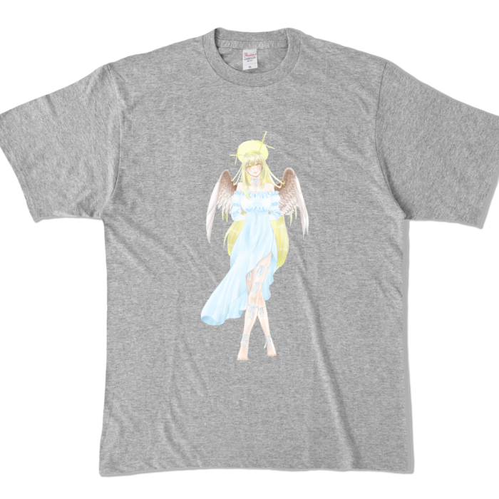 カラーTシャツ - XL - 杢グレー (濃色)