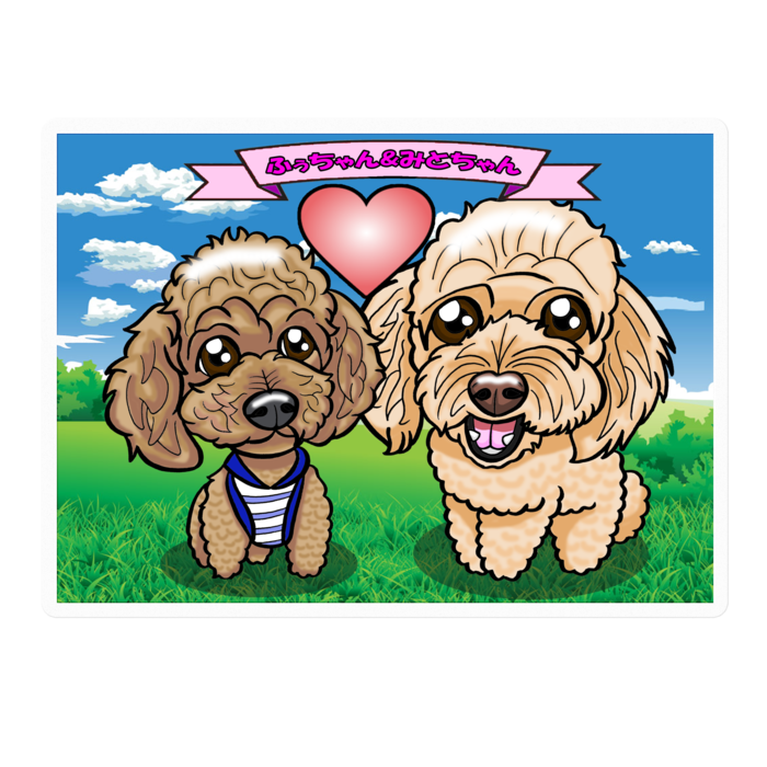 ステッカー - 100 x 100 (mm)