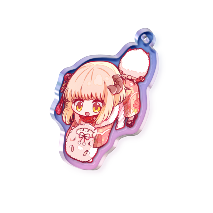 ぷらぷらひつじ - 50 × 50mm