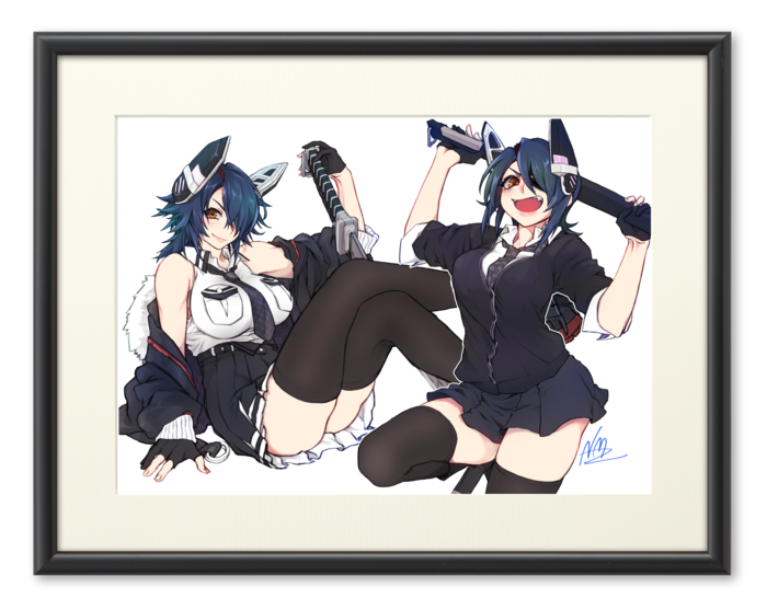 艦これ W天龍 複製画 なまず研究所 購買部 Booth