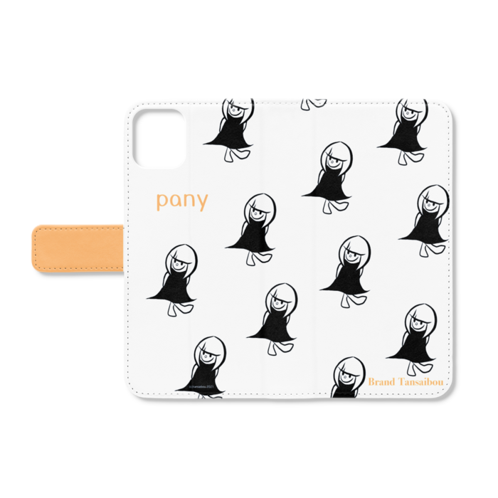 手帳型iPhoneケース - iPhone11ProMax - ストラップ穴 なし(ホワイト)