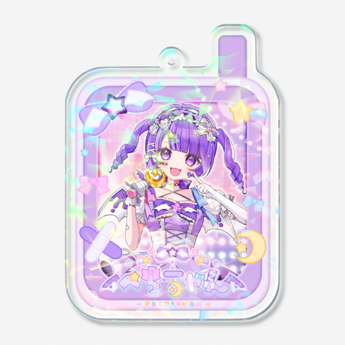 ホログラムアクリルキーホルダー - 70 × 70mm