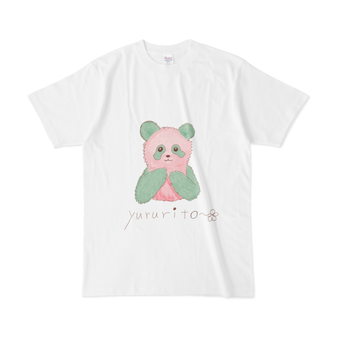 Tシャツ - L - 白 - 桜パンダ