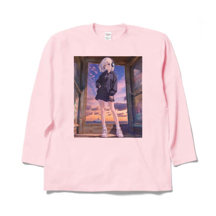 ロングスリーブTシャツ - XL - ライトピンク