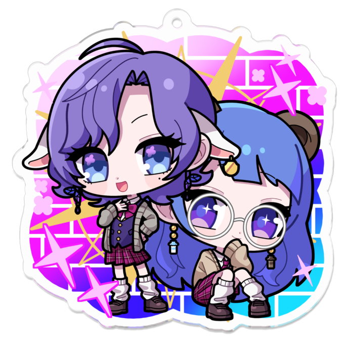 アクリルキーホルダー - 70 x 70 (mm)