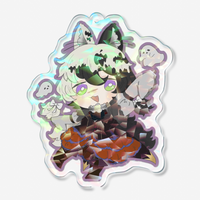 ホログラムアクリルキーホルダー - 70 × 70mm