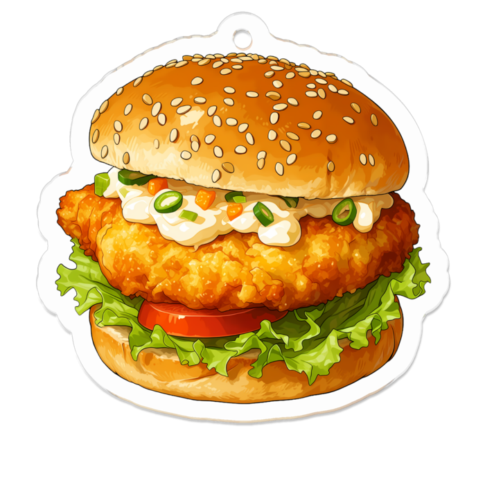 アクリルキーホルダー - 50 x 50 (mm)