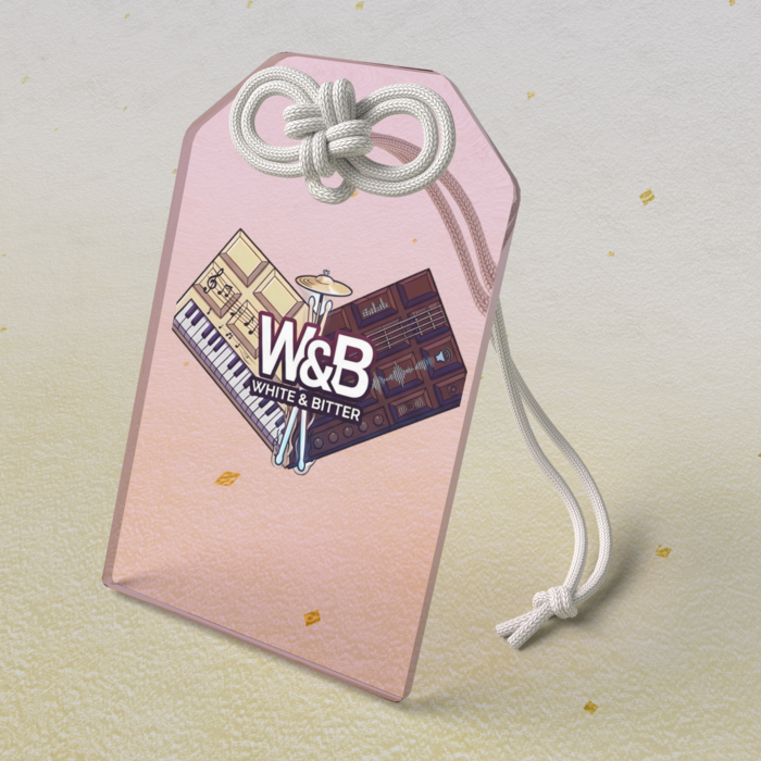 アクリルお守り ピンク