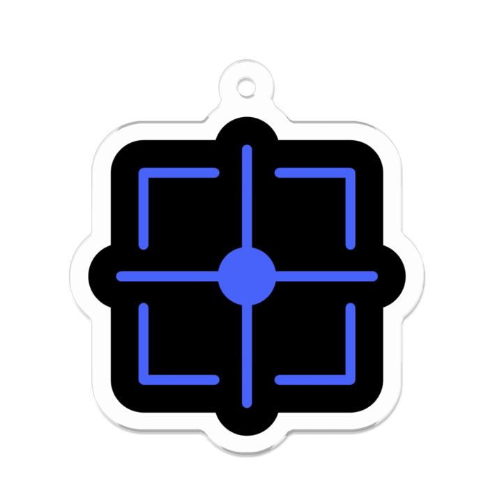 アクリルキーホルダー - 50 x 50 (mm)
