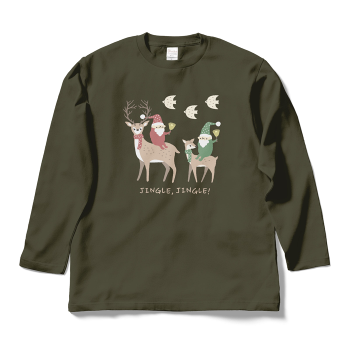 ロングスリーブTシャツ - L - アーミーグリーン