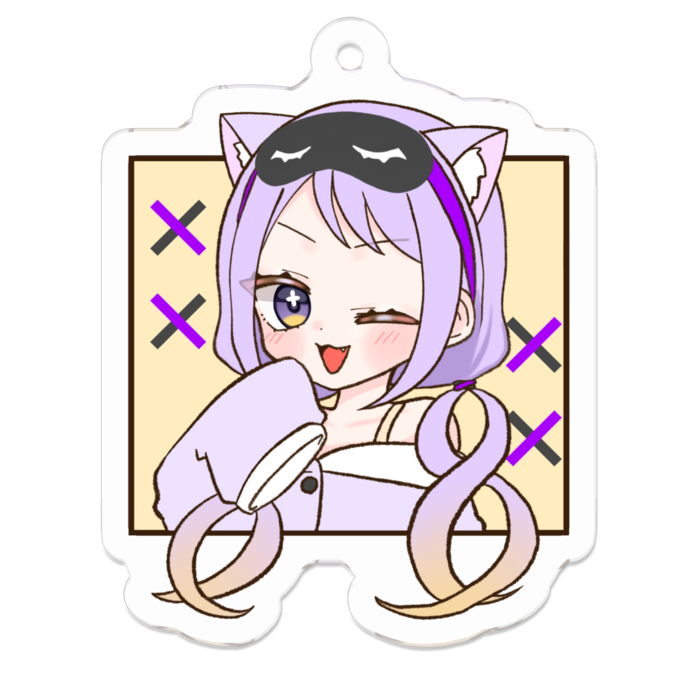 アクリルキーホルダー - 50 x 50 (mm)