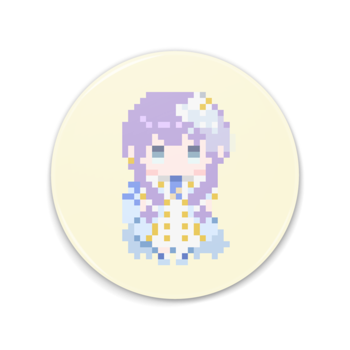 白アイドル衣装…缶ミラー - 75mm(2)