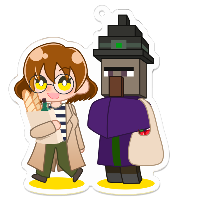 アクリルキーホルダー - 70 x 70 (mm)