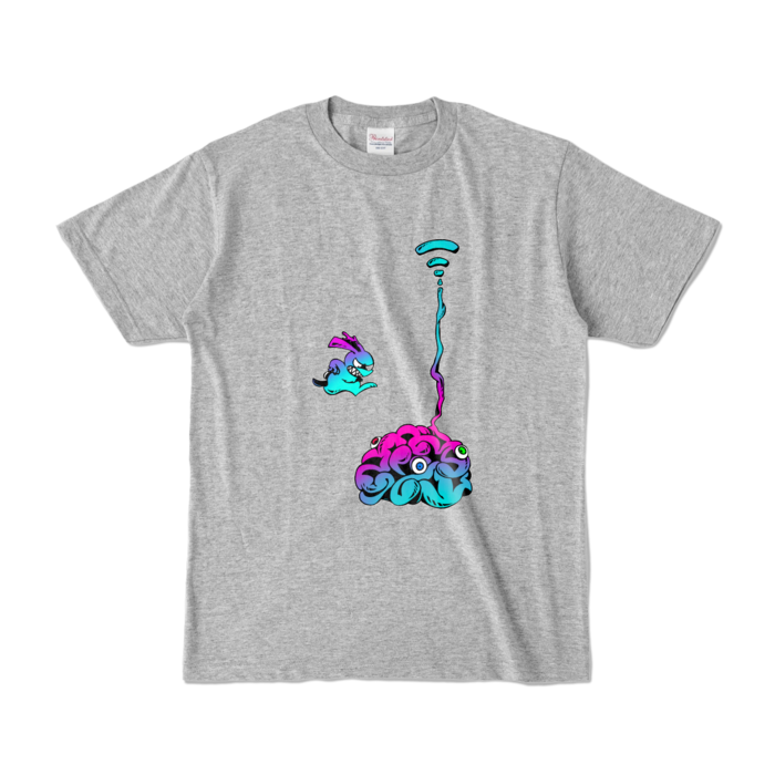 カラーTシャツ - S - 杢グレー (濃色)(3)