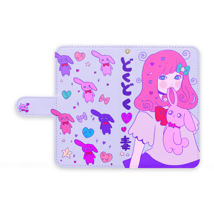 手帳型Androidケース - M - ストラップ穴 あり