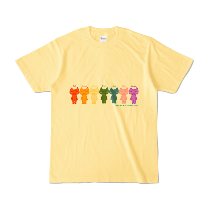 カラーTシャツ - S - ライトイエロー (淡色)