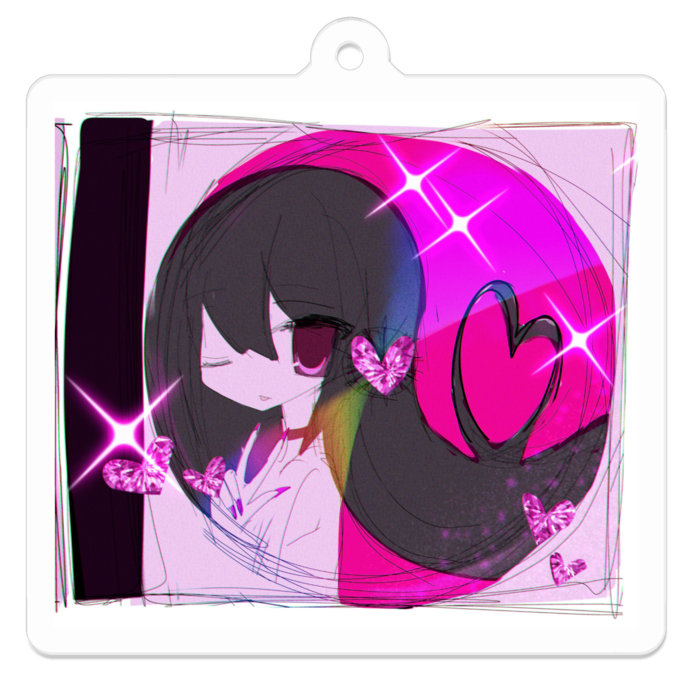 アクリルキーホルダー - 50 x 50 (mm)