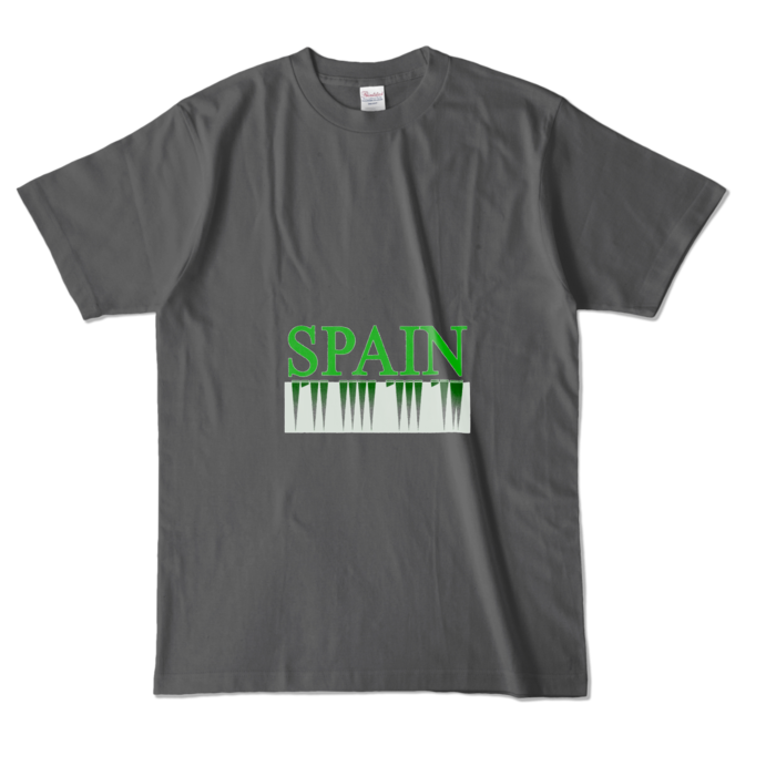 カラーTシャツ - L - チャコール (濃色)
