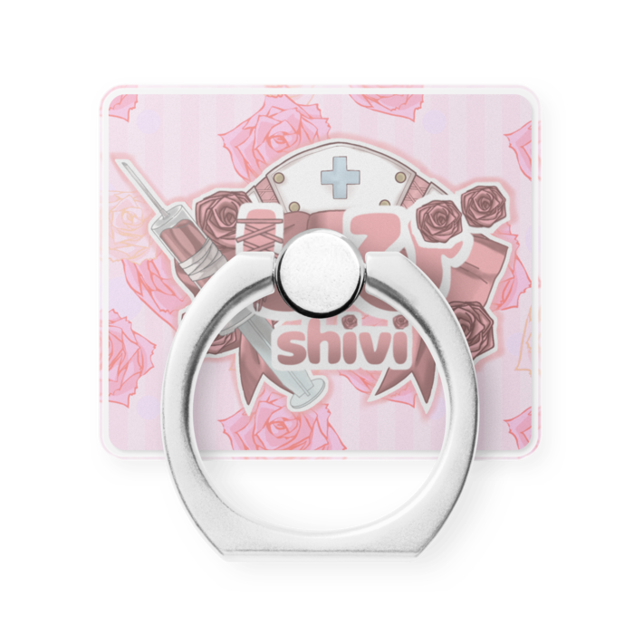 薔薇背景スマホリング