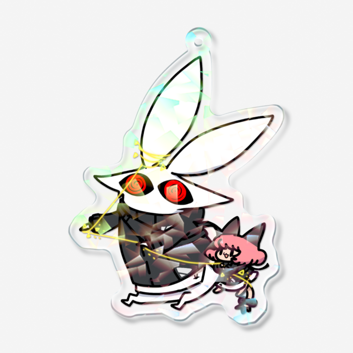 ホログラムアクリルキーホルダー - 70 × 70mm