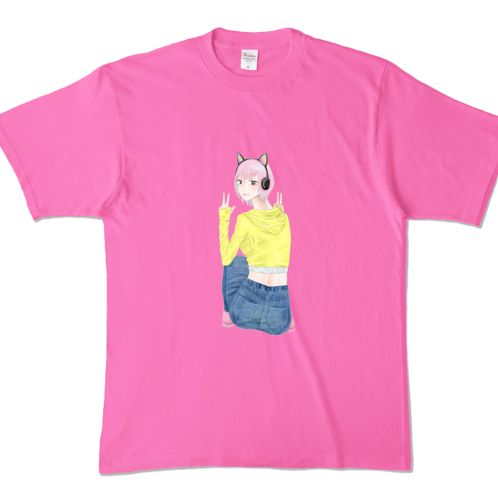 カラーTシャツ - XL - ピンク (濃色)