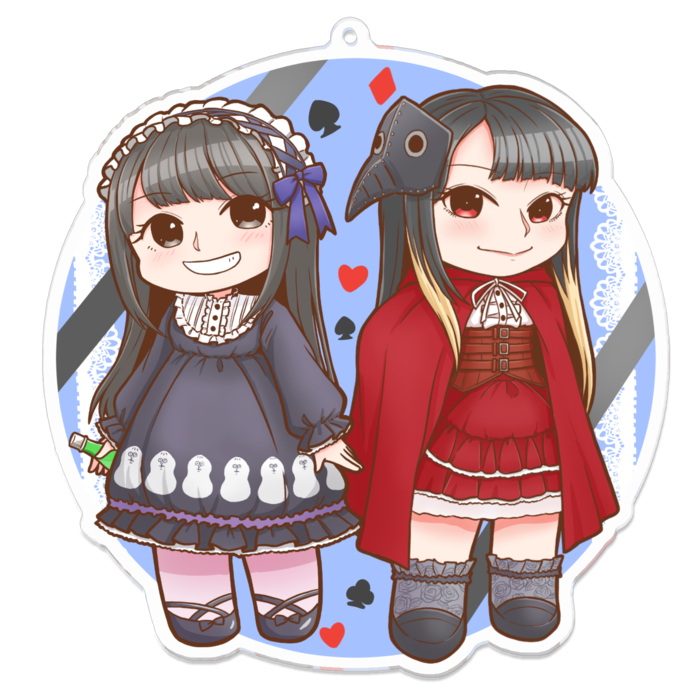 アクリルキーホルダー - 100 x 100 (mm)