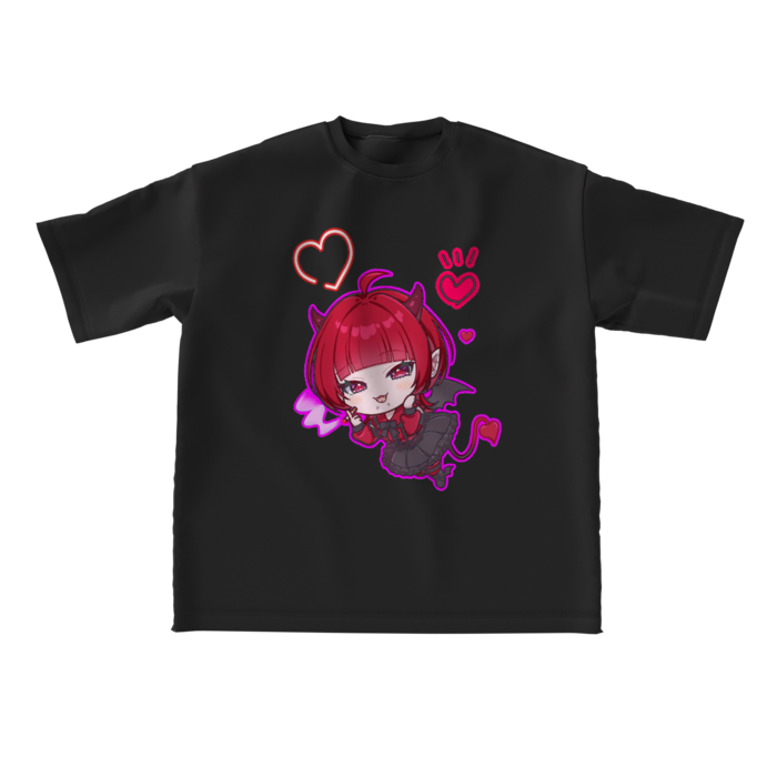 ビッグシルエットTシャツ - L - black