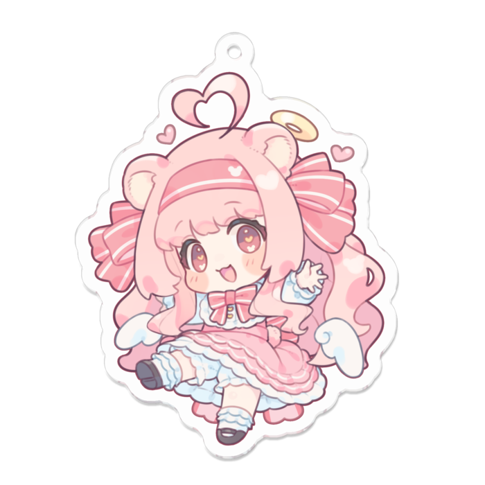 アクリルキーホルダー（コーティング） - 70 x 70 (mm)