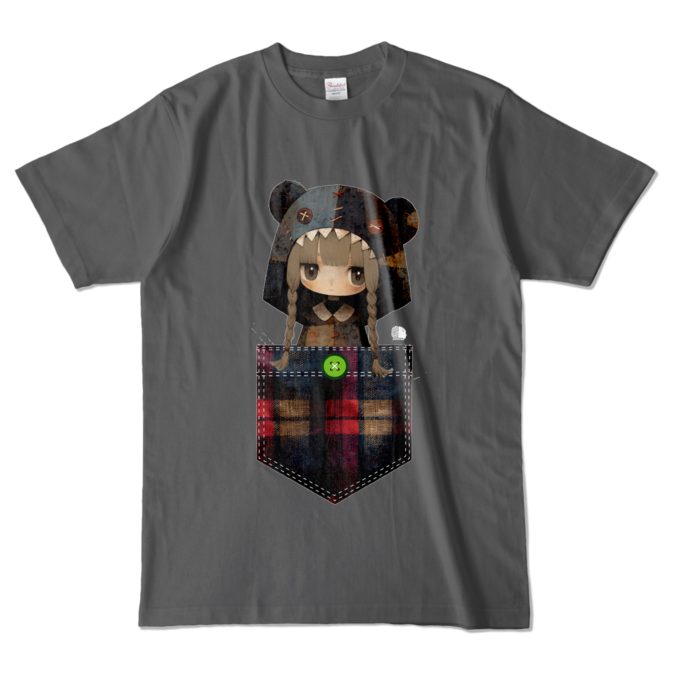 カラーTシャツ - L - チャコール (濃色)