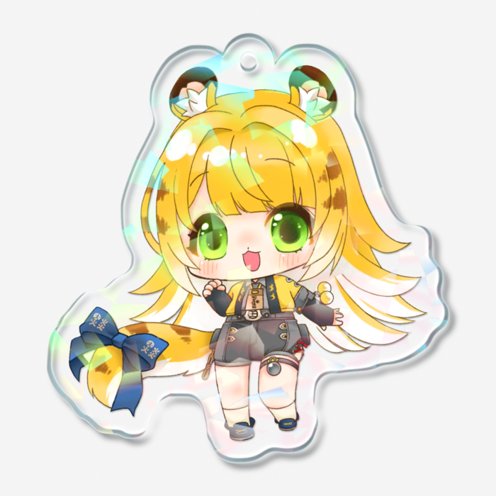 ホログラムアクリルキーホルダー - 50 × 50mm