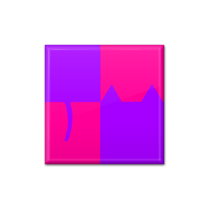 缶バッジ - 四角形40mm