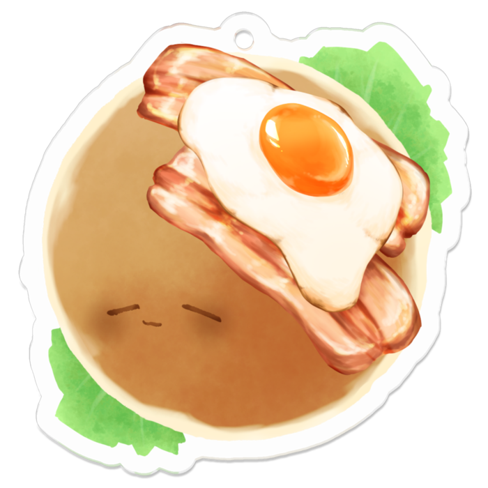 アクリルキーホルダー（コーティング） - 50 x 50 (mm)