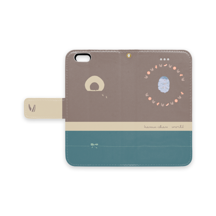 手帳型iPhoneケース - iPhone 6 / 6s - ストラップ穴 あり