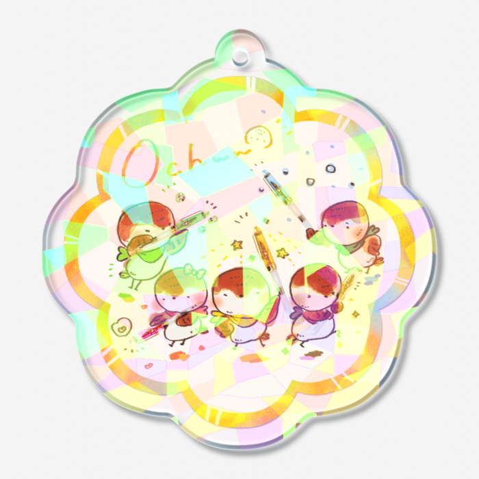 ホログラムアクリルキーホルダー - 50 × 50mm(1)