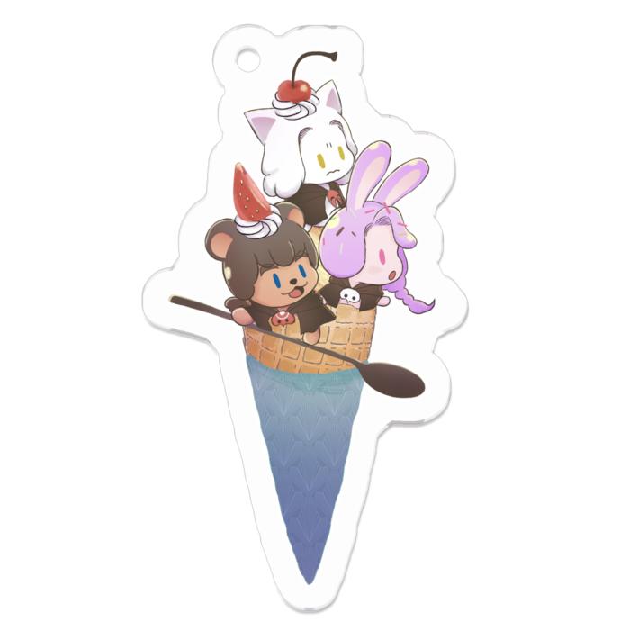 アクリルキーホルダー - 50 x 50 (mm)