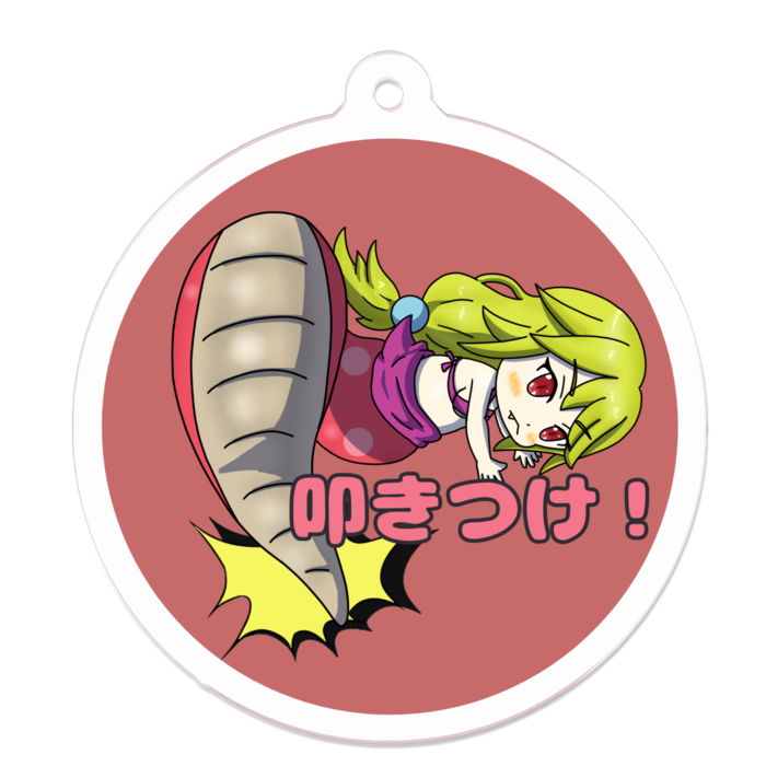 アクリルキーホルダー 円形縁取り- 50 x 50 (mm)