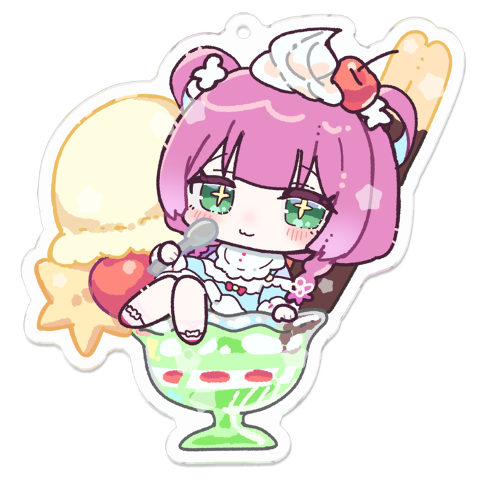 アクリルキーホルダー - 70 x 70 (mm)