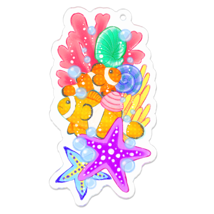 アクリルキーホルダー - 70 x 70 (mm)