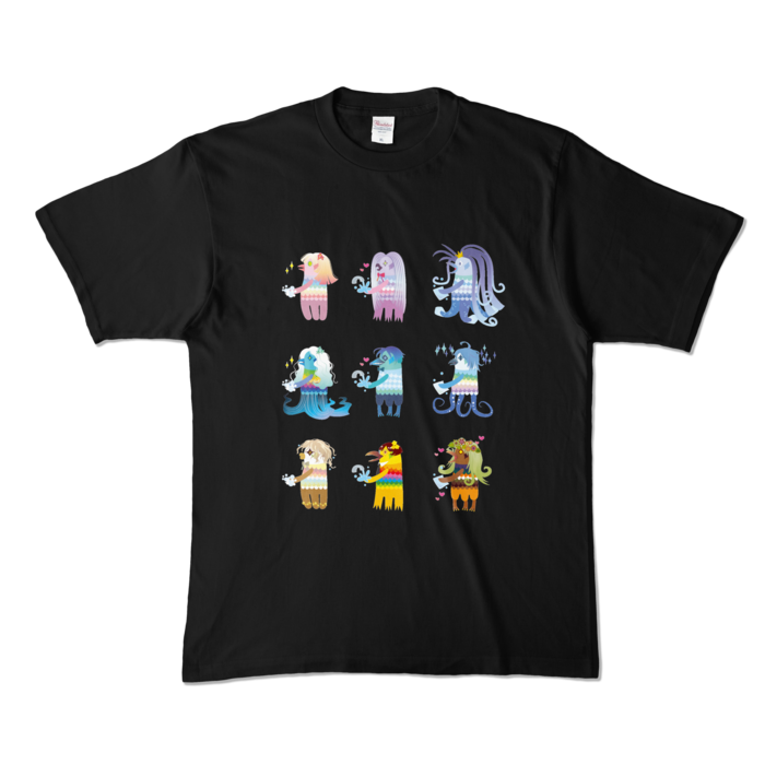 カラーTシャツ - XL - ブラック (濃色)