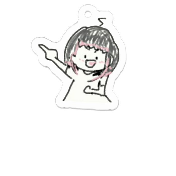 アクリルキーホルダー - 50 x 50 (mm)