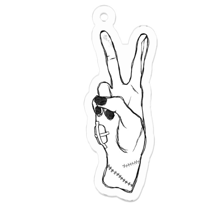 アクリルキーホルダー - 50 x 50 (mm)