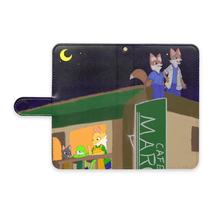 手帳型Androidケース - L - ストラップ穴 あり