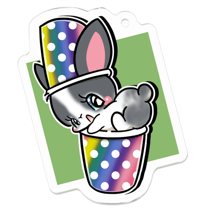 アクリルキーホルダー - 50 x 50 (mm)