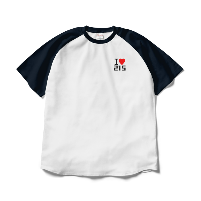 ラグランTシャツ - XL - ホワイト×ネイビー