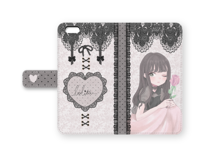 手帳型iPhoneケース - iPhone6 Plus